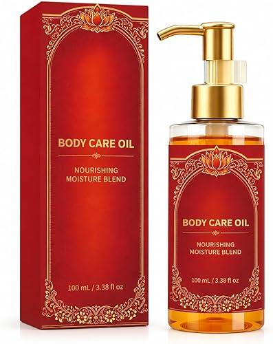 Body Care Oil 100 mL, Moisturizing Body Oil with Pump, Lightweight Massage Oil for Smooth-Looking Skin (1, Moisturizing Body Oi 3.38 fl oz)