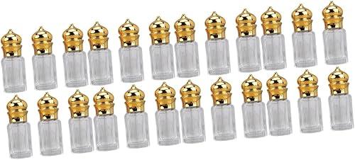 BESTYASH 24pcs Portable Roller Bottles Empty Travel Perfume Containers Leakproof Design for Fragrance Massage and Oil Storage for Women