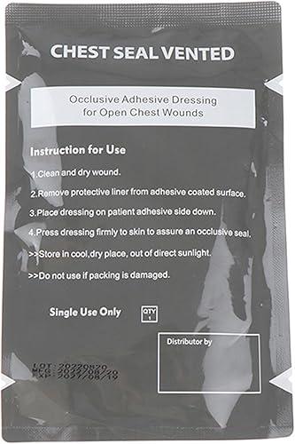 Emergencies Trauma Sticker Chest Seal Vented Medically Patches Outdoor Tool Dressing Bandages Patches