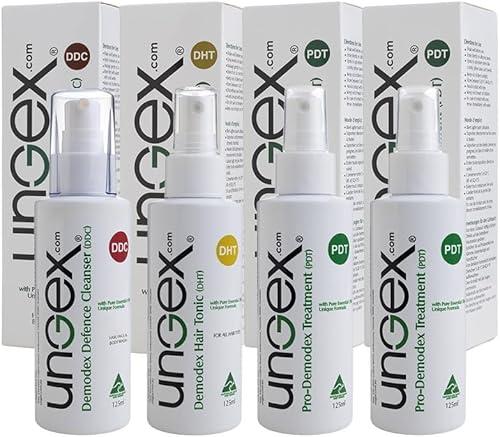 Ungex Essential Kit A1 | 4in1 Skin and Scalp Care Set | Cleansers, Hair Tonic and Skin Mist | Made in Australia | EKA1