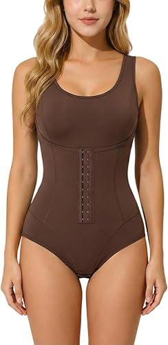 Shapewear Bodysuit for Women Tummy Control Waist Trainer Seamless Full Body Shaper Butt Lifter Slimming Bodysuit