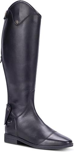 Moretta Shires Lanciano Leather Riding Boots – Women’s Leather Riding Boots | Contoured Ankle | Zip Fastening | Tall Fit