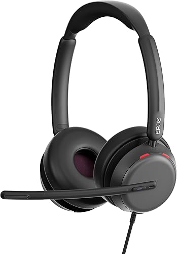 EPOS Impact 860T ANC Dual-Sided Wired Headset with Active Noise Cancellation, Microsoft Teams Certified, USB C and USB A, Super Wideband Audio, Ideal for Office Calls, Zoom, Home & Hybrid Work — 12% off