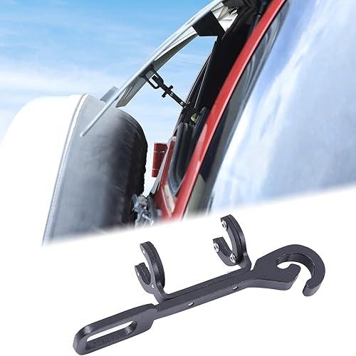 Aunginsy Tailgate Window Gap Bracket Compatible with Toyota FJ Cruiser 2007-2021+ Car Back Door Rear Trunk Window Open Limiter Assist Support Mounting Holder Replacement Accessories, Carbon Steel