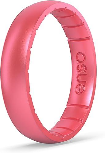 Enso Rings Thin Aura Silicone Ring – Stackable Wedding Engagement Band
