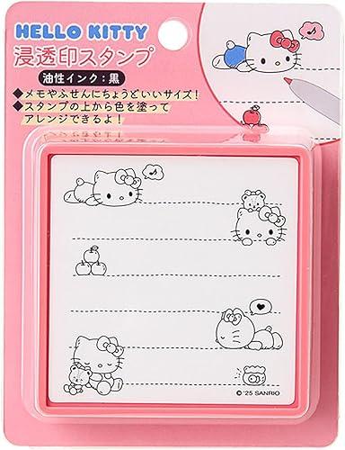 Sanrio Hello Kitty Self Inking Stamp Oil Based Ink Color Black 023981