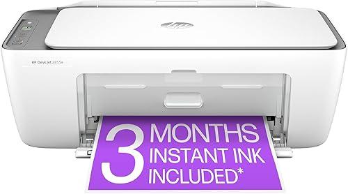 HP DeskJet 2855e Wireless All-in-One Color Inkjet Printer, Scanner, Copier, Best-for-home, 3 month Instant Ink trial included. This printer is only 2.4 ghz capable. AI-enabled (588S5A)