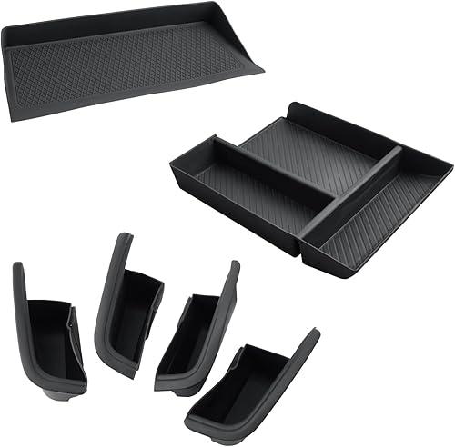 CDEFG for 2024 2025 2026 Mazda CX-90 CX-70 Center Console Organizer, 2024 2025 2026 Mazda CX90 CX70 Middle Console Armrest Storage Box CX-90 CX70 Accessories (6PCS)