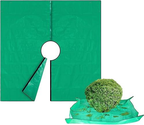 Landscape Pruning Tarp, 39" x39“ Waterproof Tarp, Four Corners Has Corner Buckles for Easy Fixing Around Shrubs and Trees(20cm/7.87in)