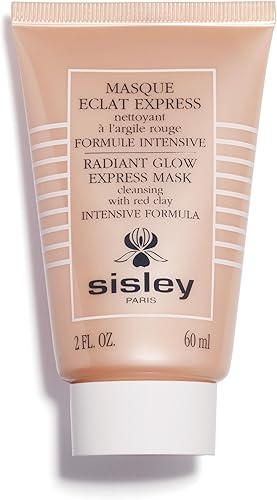 Sisley Paris Radiant Glow Express Face Mask with Red Clay - 60 mL - Gently Cleanses for Visibly Radiant Skin - Non-Drying Formula
