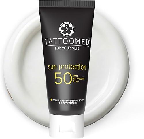 TattooMed Sun Protection SPF50 100ml - tattoo sun protection, color protection, tattoo care & cream by TattooMed