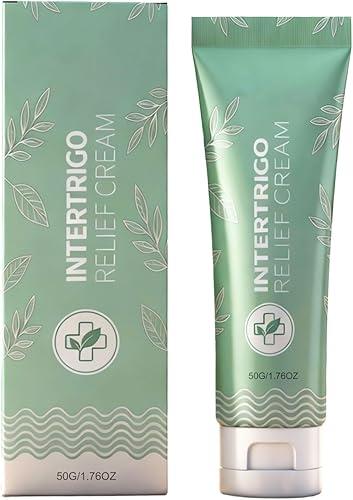 Intertrigo Relief Cream, Skin Fold Care, Moisture Control & Friction Barrier, Fast Absorbing Non Greasy Formula for Inner Thigh Underarm Under Breast Care, Irritation Moisture Control