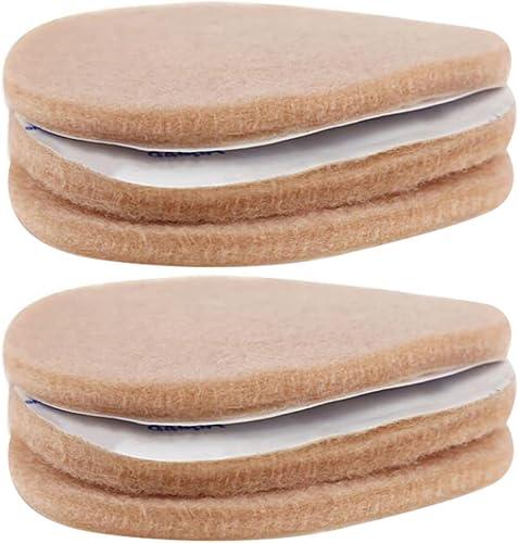 VALICLUD 3 Pairs Thickened Silicone Forefoot Cushion Pads Anti-Slip Ball of Foot for Women’s High Heels Light Beige