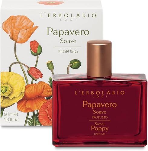 L'Erbolario Sweet Poppy - Notes Of Mandarin Orange, Red Poppy And Amber - Floral Fragrance For Women - Evanescent, Sweet Scent - Evokes Romance And Mystery - Long Lasting - 1.6 Oz EDP Spray