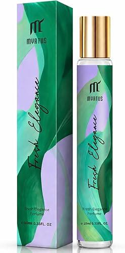Eau de Parfum for Women, 10ML Roll On Perfume, Long Lasting Travel Fragrance in Portable Glass Bottle, Fruity Floral Scent Alcohol Free Perfumes