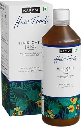 Kapiva Hair Care Juice | For Growth & Hair Fall Control | 100% Ayurvedic with Amla, Noni, Bhringraj and Ashwagandha (1L)