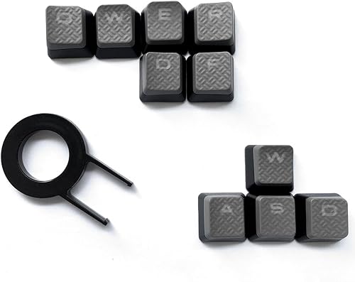 HUYUN Cherry MX Key Switch FPS Backlit Key Caps Replacement for Corsair Gaming Keyboards !（Gray）