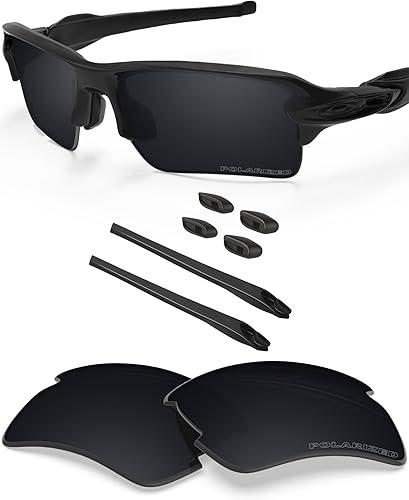 BLAZERBUCK Anti Salt Replacement Lenses & Sock Kit for Oakley Flak 2.0 XL OO9188 Sunglasses