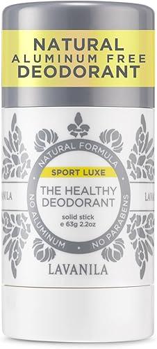 Lavanila Sport Luxe Aluminum Free Deodorant, 2oz - Triple Odor Protection, Fresh Scent - Solid Stick Deodorant for Men & Women, Vegan