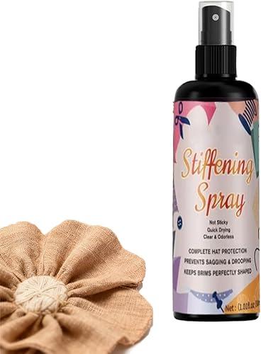 Fabric Stiffener Crochet, 100ml Quick Drying Hardener, Straw Hat Stiffener Spray with Long Lasting Formula, Ideal for Lace Wool Felt Crochet Craft Projects Holiday Decorations DIY Handmade