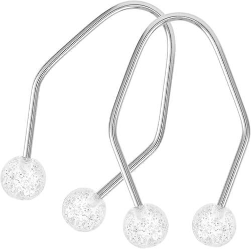 FRCOLOR 2pcs Metal Dimples Maker Facial Exerciser Trainer for Cheeks Dimple Shaper Tool White for Natural Facial Muscle Sculpting and Skin Care