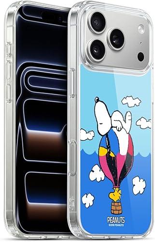 Head Case Designs Officially Licensed Peanuts Snoopy & Woodstock Balloon Halfs and Laughs Gel Case [Military Grade Protection] Compatible with Apple iPhone 17 Pro Max
