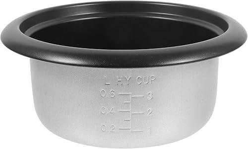 Universal 1.5L Rice Cooker Inner Pot Replacement Non-Stick Aluminum Alloy Cooking Liner Easy to Clean Even Heat Distribution for Home Use 8.26 X 8.26 X 3.54 Inch