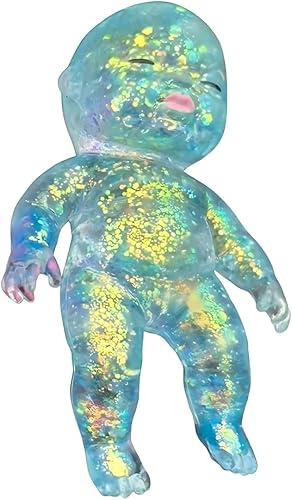 1PCS Squishy Sugar Swap Babies Glitter Ultra Soft,Glitter Baby Squishy,Slow Rise Relaxing Sensory Fidget Relief Anxiety Stress,Soft Squeeze for Desk Toys,Party Decorations & Birthday Gifts(Green)
