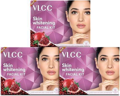VLLCC. Skin Whitening Facial Kit, 25g x 3 Pack, Pore Minimizing and Brightening Treatment with Comfrey and Turmeric