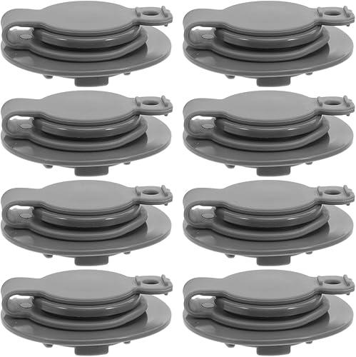 VOSAREA 8pcs Vacuum Bag Air Valve Replacement, Plastic Compression Bag Valves, for Home Storage, Covers for Vacuum Pouches