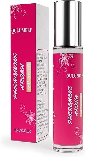 QULUMELF Pheromone Perfume for Women,Fragrance Pheromone Cologne Attract Men, Long Lasting Women's Perfume, Roller Ball Design, Portable and Fruity