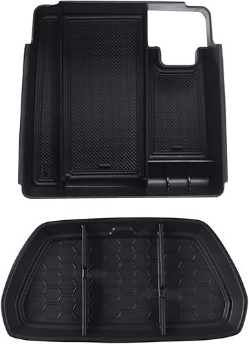 Aunginsy Center Console Organizer Tray Kit Compatible with Nissan Frontier 2022 2023 2024 Pickup Truck Armrest Storage Box & Dashboard Table Tray Storage Box Phone Holder Insert Non-Slip Accessories