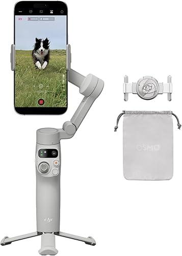DJI Osmo Mobile 7 Gimbal Stabilizer for iPhone, Android, Built-in Tripod, Portable Stabilizer for iPhone, Selfie Stick, 3-Axis Phone Gimbal, ActiveTrack 7.0, One-Tap Edit, 10hrs Use, Phone Charging — 21% off