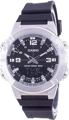 Casio Analog Digital World Time Resin Strap Amw-870-1A Amw870-1 Men's Watch