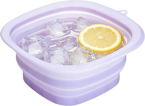 Facial Ice Bath, Beauty Cooling Bowl, Skin Care Soaking Tub, Soft Container For Cold Water , Travel Friendly Wash Basin, Face Immersion Tool Men Women Spa Dorm RV Camping