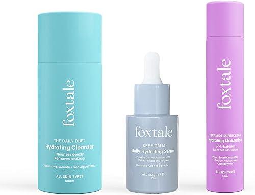 3-step PM Routine Skin Care Combo Kit | Cleanser Face Wash 100ml + Hydration Serum 30ml + Moisturizer 50ml