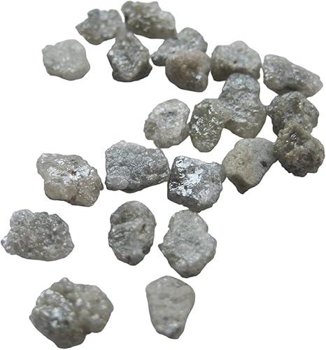Women's 8-10mm White Raw Diamond, White Rough Diamond, Raw Diamond, Uncut Rough Diamond For Jewelry (1Pc To 10Pc Options)