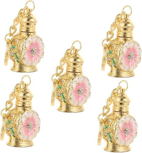 5pcs Perfume Bottle Vintage Perfume Vial Vintage Fragrance Bottle Scent Pump Case Make up Bottle Vintage Essential Oil Bottle Roller Bottle Vintage Decor Egypt Travel Crystal Glass