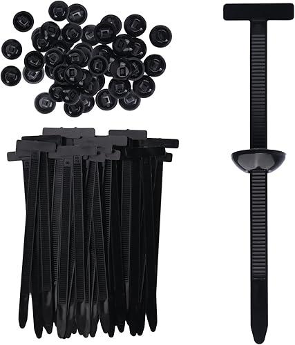 100 Pcs Nylon Universal Cable Tie Buckle for Car - Self-Locking and Easy Install Zipper Clips with Pin & Button Design - UV-Resistant Fixion Tools Zip Tie for Quick and Effortless Car Daily Repair