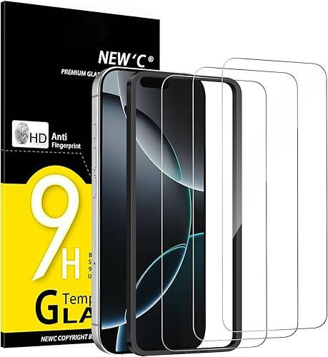 NEW'C 3 Pack Designed for iPhone 17 Pro Max, iPhone 16 Pro Max Screen Protector (6.9 inches), Enhanced Tempered Glass Protection with easy installation tool included,Case Friendly Ultra Resistant — 19% off
