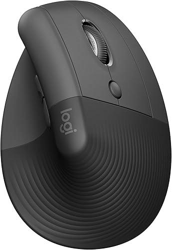 Logitech Lift Vertical Ergonomic Mouse, Wireless, Bluetooth or Logi Bolt USB Receiver, Quiet clicks, 4 Buttons, Compatible with Windows/macOS/iPadOS, Laptop, PC - Graphite — 12% off