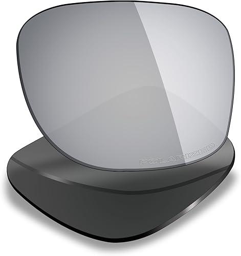 Mryok Ultra Polarized Replacement Lenses for Oakley Jupiter Squared OO9135 / Jupiter Carbon OO9220 Sunglass, HD Polarized, UV Protection, Impact Resistant & Perfectly Fit - Silver Titanium