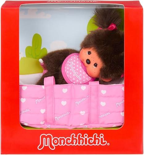 Monchhichi Cuddly Doll with Carry Bag – 20 cm – Cute Toy