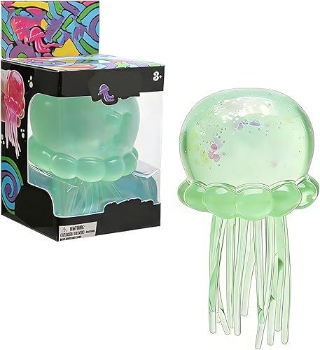 Jellyfish Squeeze Squishy, Sugar Ball Stress Relief Fidget Toy Adults, Cute Slow Rise Sensory Water Animal, Birthday Party Favors Easter Basket Stuffers (Jellyfish Squeeze Squishy-#01)