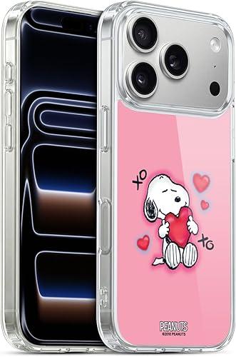 Head Case Designs Officially Licensed Peanuts XOXO Snoopy Boardwalk Airbrush Gel Case [Military Grade Protection] Compatible with Apple iPhone 17 Pro