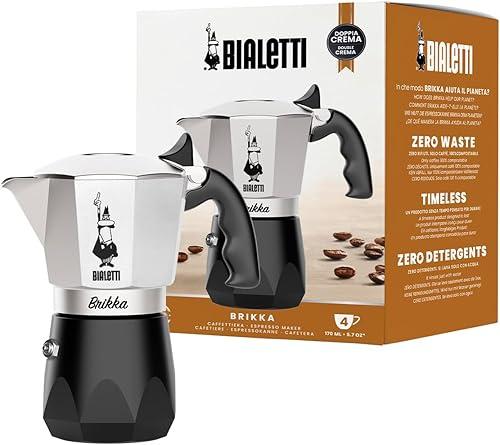 Bialetti Bricca NEW 4 Cup Open Fire Type (Coffee Maker, Espresso Makinetta)