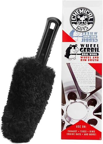 Chemical Guys Gerbil Wheel and Rim Cleaning Brush - Soft Natural Bristle Detailing Tool for Tires, Exhausts & Delicate Surfaces - Wheel Cleaner Brush to Safely Clean Brake Dust, Grime and Dirt, 1 Pack