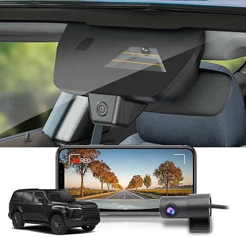 Fitcamx Front 4K+Rear 1080P Dash Cam Adapts for Lexus GX550 2024-2026 (Gen3/J250), OEM Factory Look, 2 Channel HD Video, WiFi & APP, Loop Recording, Gravity Sensor, Easy to Set, 128GB Card