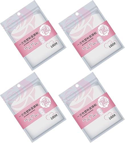 Ciieeo Disposable Face Mask Film Sheet 400pcs Facial Skin Mask Sheets for DIY Beauty Salon Moisturizing Plastic Face Film for Home Care