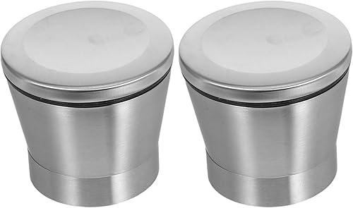 Ipetboom Metal Grinder Caps Replacement Tops for Salt Pepper Mills 2.55X2.55X2.28In Manual Spice Bottle Covers Grinding Caps for Kitchen Use 2Pcs